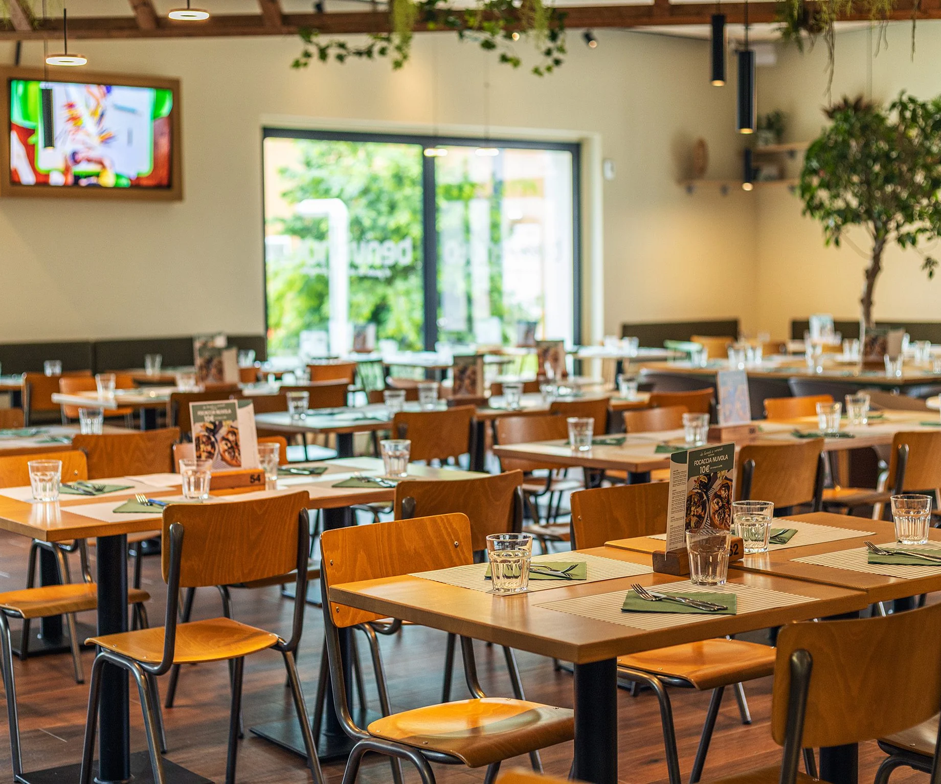 La sala del ristorante Benvenuto Monza